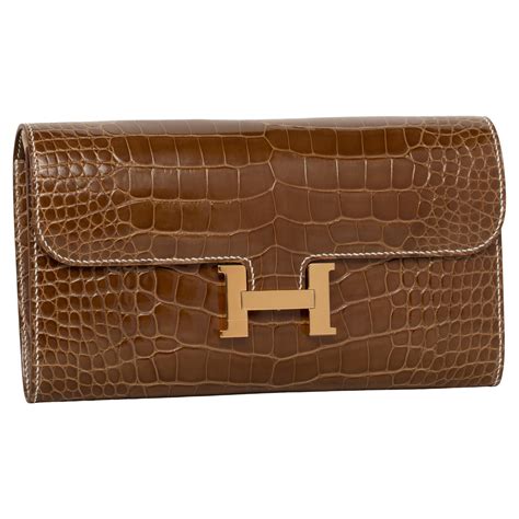 hermes alligator wallet|Hermes gold alligator constance wallet.